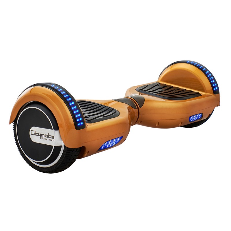 Smart Balance CS-600 Elektrikli Kaykay Hoverboard 6.5 inch Ledli Model Gold - Taşıma Çantası Hediye