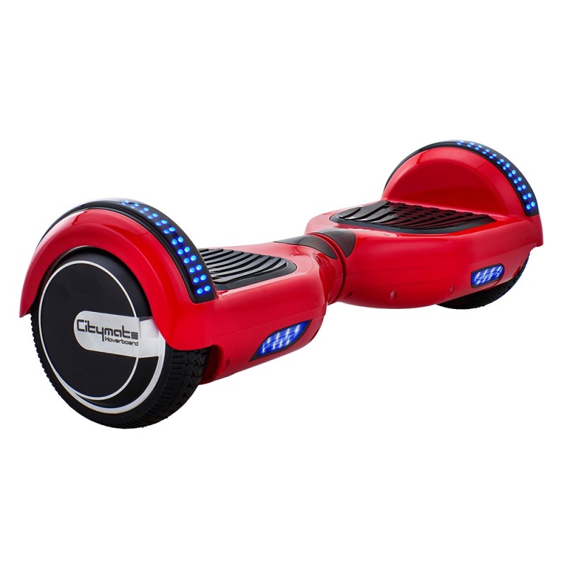 Smart Balance CS-600 Elektrikli Kaykay Hoverboard 6.5 inch Ledli Model Kırmızı - Taşıma Çantası Hediye