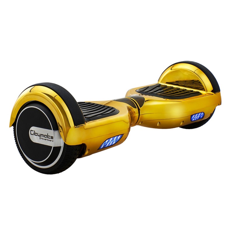 Smart Balance CS-600P Elektrikli Kaykay Hoverboard 6.5 inch Parlak Kasa Gold - Taşıma Çantası Hediye