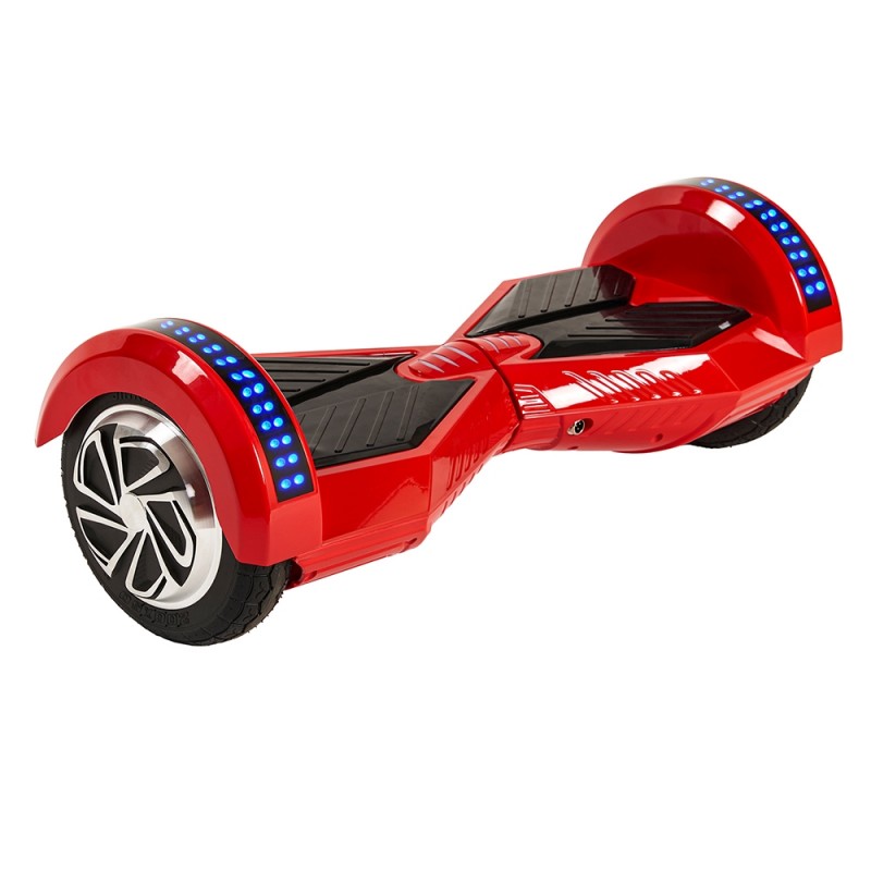 Smart Balance CS-813 Elektrikli Kaykay Hoverboard 8.5 inch Ledli Uzay Kasa Bluetooth Kırmızı - Taşıma Çantası Hediye