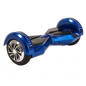 Smart Balance CS-813 Elektrikli Kaykay Hoverboard 8.5 inch Ledli Uzay Kasa Bluetooth Mavi - Taşıma Çantası Hediye