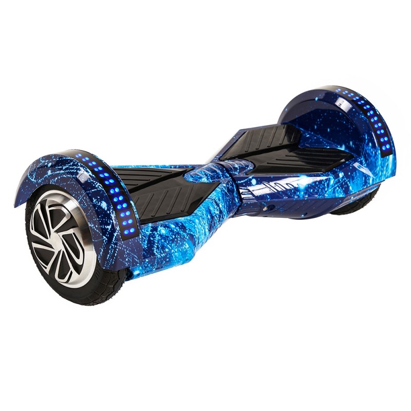 Smart Balance CS-813S Elektrikli Kaykay Hoverboard 8.5 inch Ledli Uzay Kasa Bluetooth Grafity Desenli 09 - Taşıma Çantası Hediye