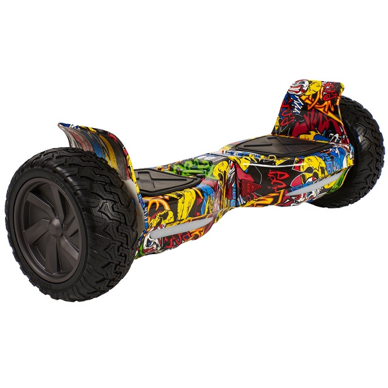 Smart Balance SBS-653 Elektrikli Kaykay Hummer Hoverboard Off Road 8.5 inch Grafity Desenli 03 - Taşıma Çantası Hediye