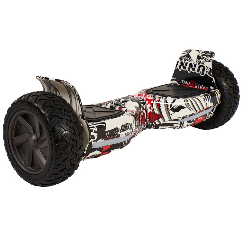 Smart Balance SBS-653 Elektrikli Kaykay Hummer Hoverboard Off Road 8.5 inch Grafity Desenli 04 - Taşıma Çantası Hediye