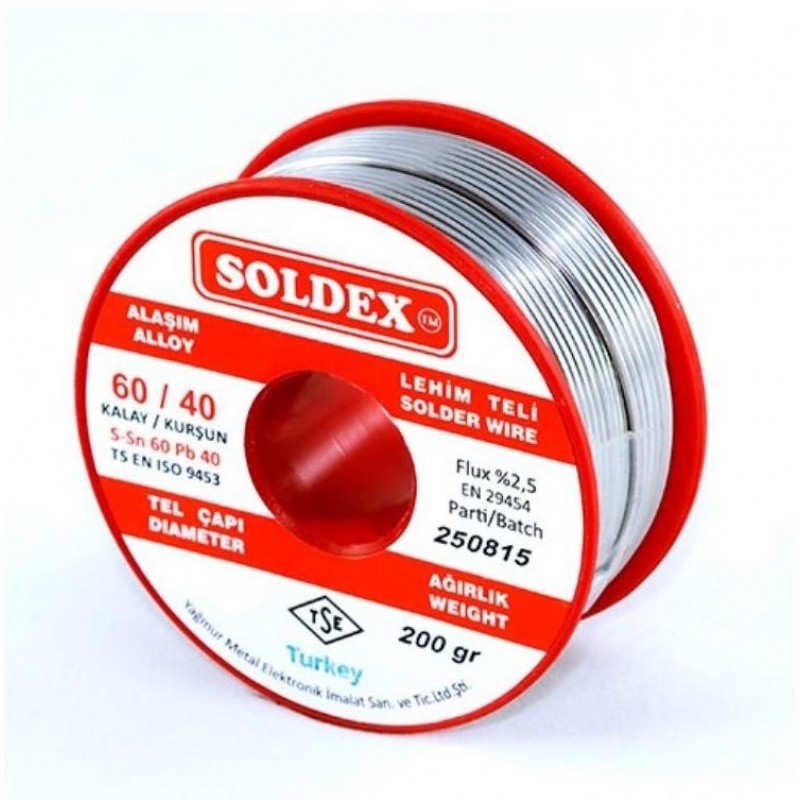 Soldex 1.00Mm 200Gr Lehim Teli 60/40