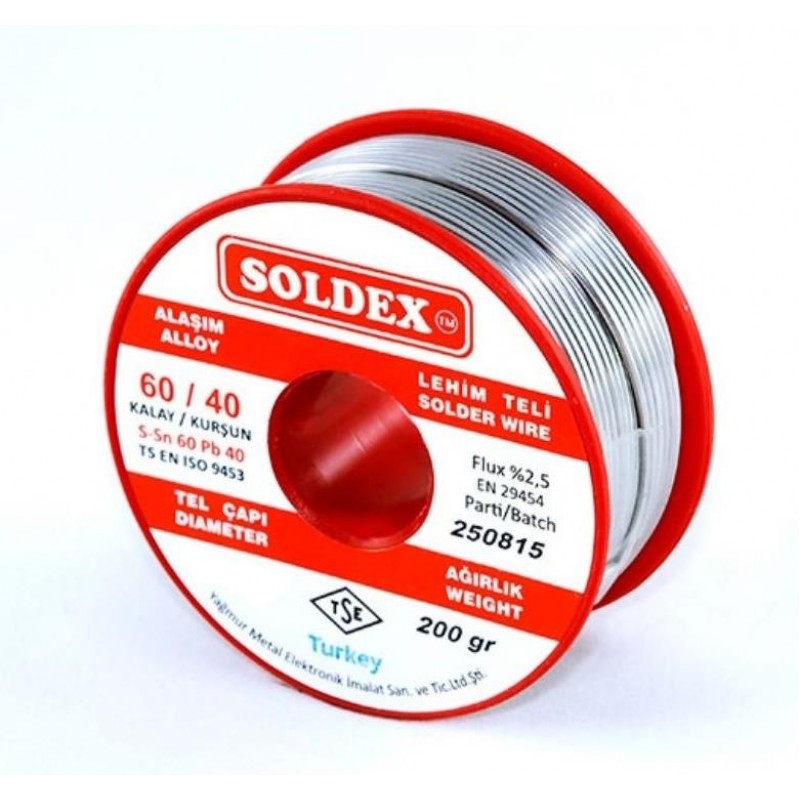 Soldex 1.20Mm 200Gr Lehim Teli 60/40