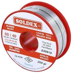 Soldex 1,60 mm 200 gr Lehim 60/40