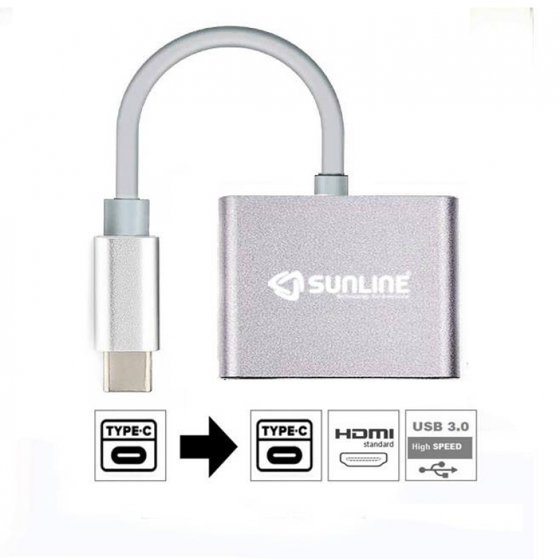 Sunline 17058 USB 3.1 Type C-HDMI/USB 3.0