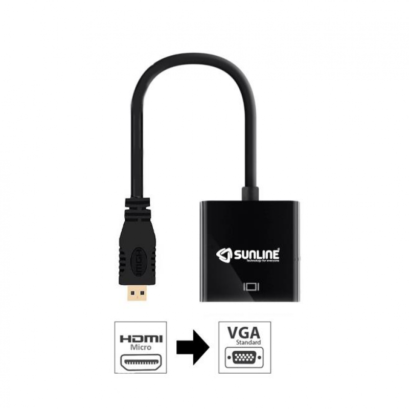 Sunline 170610 HDMI Mikro-VGA Dönüştürücü