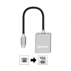 Sunline 170668 USB 3.1 Type C-VGA