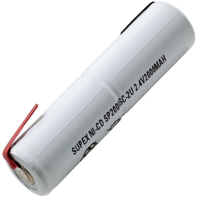 SUPEX 2.4 VOLT - 2000 MAH 2Lİ ÜSTÜSTE DİK SÜPÜRGE PİLİ