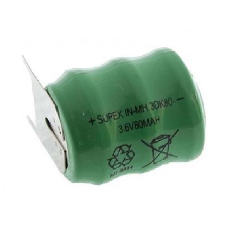 SUPEX 3DK80 3.6 VOLT 80 MAH BIOS PİLİ