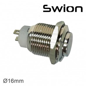 SWION 16 MM IŞIKSIZ METAL KALICI BUTON ON-OFF ÇIKIK