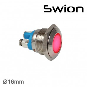 SWION 16 MM METAL SİNYAL LAMBASI IP67 LEDLİ 12V, 24V