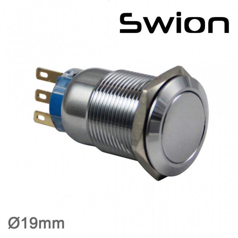 SWION 19 MM IŞIKSIZ METAL ANAHTAR 3P IP67 DÜZ