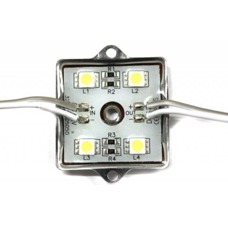 TeknoGreen 4 Çipli Metal Led Modül Beyaz