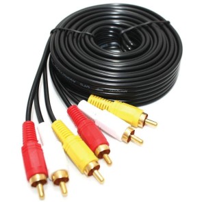 TeknoGreen 5 Metre 3Rca+3Rca Kablo ( Gold )