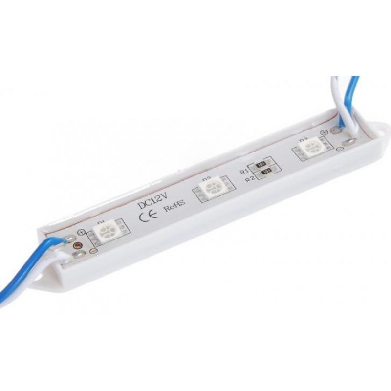 TeknoGreen 5050 Led Modül 3 Çipli Mavi