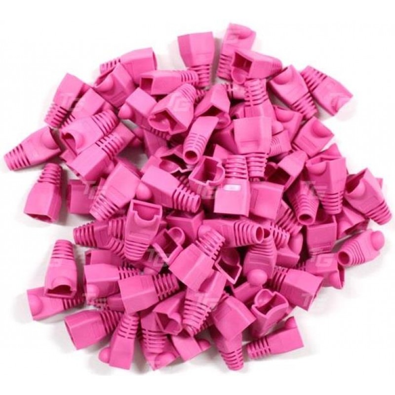 TeknoGreen Tkj-45Pp Rj45 Pembe Koruma Kılıfı ( 100Lü )