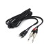 TeknoGreen TKS-901 2×6.3mm Mono 2xRca Erkek-Erkek Kablo 1 mt