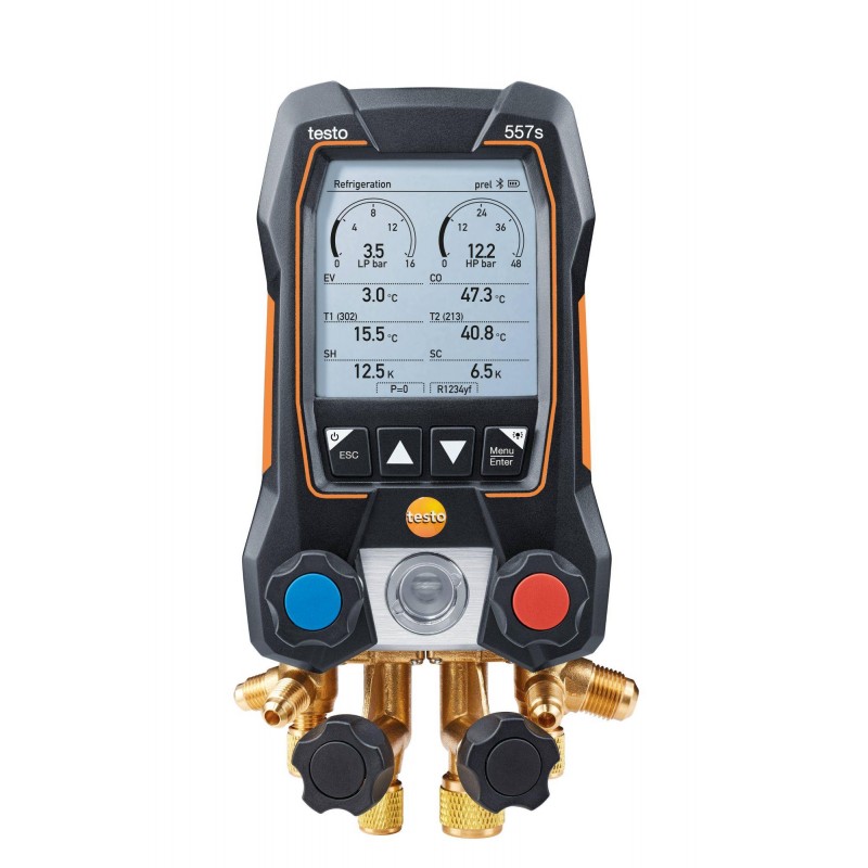 Testo 557S Akıllı Dijital Manifold Seti - 4 Yollu Valf