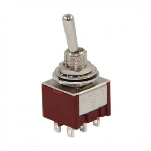 TOGGLE SWİTCH ON-ON (KALİTELİ) Ø6MM MTS-202 (IC-144A)