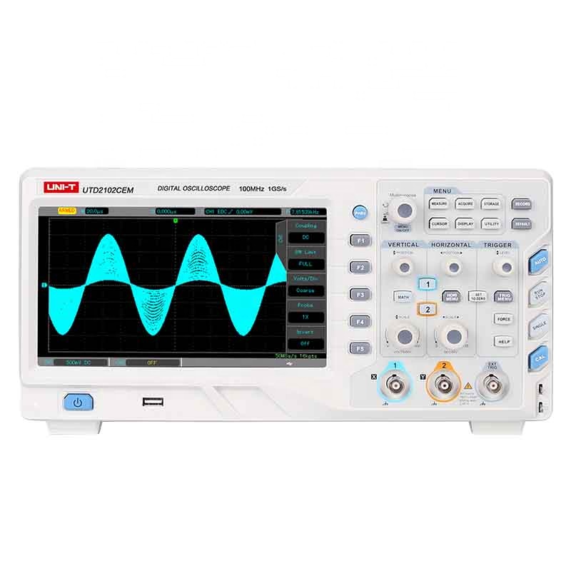 Unit UT-D2102CEM 2 Kanal 100Mhz Dijital Osiloskop