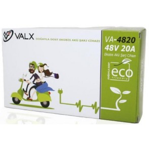 Valx 48V 20A Ekobis Akü Şarj Cihazı ( Süper Hızlı Şarj )