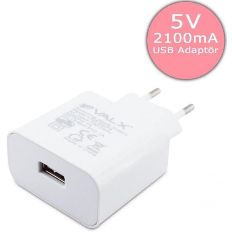 Valx 5V 2.1A Usb Seyahat Şarj Cihazı