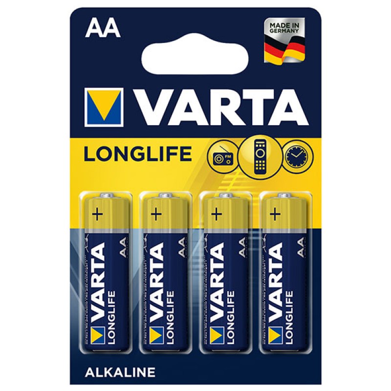 VARTA LONGLIFE POWER ALKALİN AA KALEM PİL (4LÜ PAKET FİYATI)