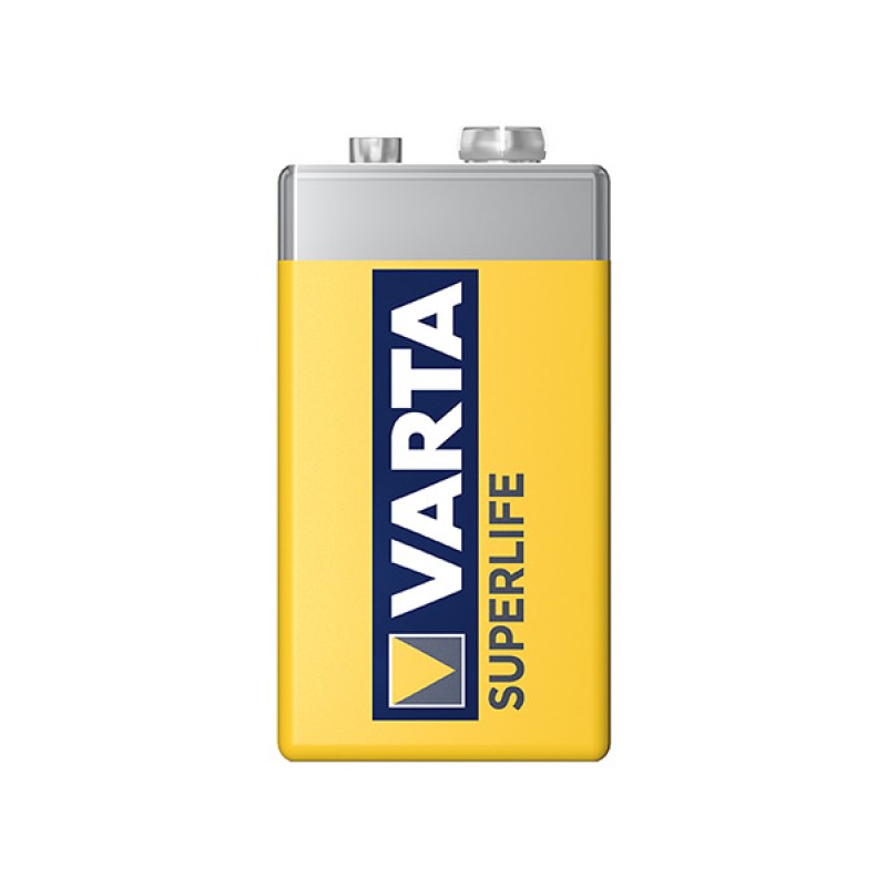 VARTA SUPERLIFE ÇİNKO 9 VOLT PİL (12Lİ PAKET FİYATI)