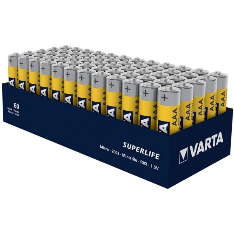 VARTA SUPERLIFE ÇİNKO AA KALEM PİL (60LI PAKET FİYATI)